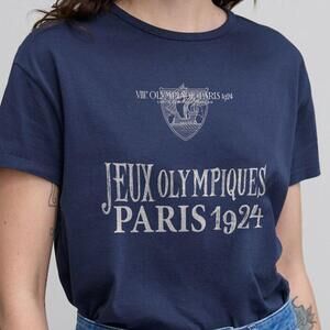Retro Paris Olympics 1924 Tee 100Th Anniversary Unisex Shirt Charm Positive